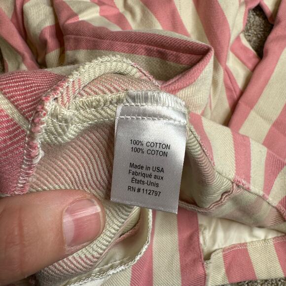 Miguelina Chiara Double-breasted Striped Cotton-twill Blazer In Pink - Picture 6 of 7